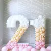 73 cm Blank Giant Number 1 2 3 4 5 Balloon Riemping Box Mosaic Frame Balloons Stand Kids Adults Birthday Anniversary Decor festa