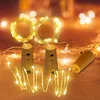 10 st batteridrivna korkflaskor ljussträngar 2m LED -lampor Bar Belysning Birthday Party Wine Bottles Stopper Lightings Bar With 184C