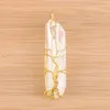 Natural Crystal Pillar Pendants Handmade Wire Wrapped Tree of Life Jewelry BN493