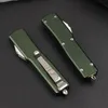 Новый H9195 Высокий Automac Tactical Knife D2 Cone Wash Blade Cnc Green 6061-T6 Ручка на открытом воздухе с нейлоновой сумкой с нейлоновым пакетом