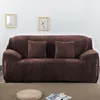 Pokrywa krzesełka Pluszowa elastyczna rozciągająca sofa rozkładowa rozkładowa kanapa uniwersalna okładka narożna za meble fotele dekoracje domu