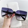 Sunglasses 2022 European And American Style Half Frame Metal Sweaters Fashion Thin Women UV Protection Glasses