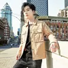 Men's Jackets Men Fashion Work Jacket Spring Autumn American Multi-pocket Washed Military Outdoor Plus Size Clothes Korean Style