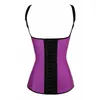 Damen Shapers Gute elastische verstellbare Träger Latex Gummi Taille Cincher Unterbrust Korsett Weste vorne 3 Haken Frauen Slim Trainer Tops