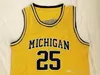 basketball Men's Michigan Wolverines 5 Jalen Rose 4 Chris Webber 25 Dwight Howard Jersey University Stitched College Basketbal