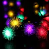 Saiten 7m 30 LEDs Solarenergie Flakes Urlaub Schneeball LED Sade Lichter Weihnachtsfest dekorative Licht Vacaciones Luces Luces