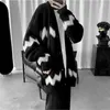 Men's Sweaters Vintage Cardigan Sweater Oversized Men Knit Long Sleeve V-neck Autumn Winter Grunge Loose Coat Korean Fashion Chic Male Tops