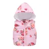 Gilet Hiver Infantile Garçons Filles Chaud Gilet Manteau Mode Mignon Dessin Animé Enfants Outwear Enfants Sans Manches À Capuche Veste Coton Bébé Vêtements 220926