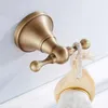 Handtuchhalter Bronze Badezimmer-Accessoires-Sets Antikes Messing Wand-Toilettenpapierhalter Ring Robe Kleiderhaken Hardware-Set 220924
