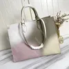 ONTHEGO M46076 Gradient tote bag 2022 designer shopping bag for women Double Handle handbag Pastel with coin purse luxury shoulder bags business totes lady purse