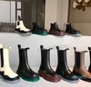 2022 Bootplatform Schoenen Leather Martin mode niet-slip golf gekleurde rubber gevechtszool vrouwen voor mannen designer maat 34-44