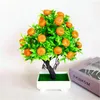 Decoratieve bloemen kunstmatige planten bonsai kleine fruitboom potten simulatie decor ornamenten groene huis