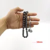 Strand hematita tasbih misbaha muçulmano 33 miçangas de oração Islâmica Bracelete Rosário Presentes de Acessórios Árabes Jóias