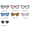 Güneş gözlüğü Erkekler Lüks Tasarımcı Kare 2022 Moda Leopar Baskı Gözlük Trending T Harf Kadın Güneş Gözlükleri Shades UV400 Gafas