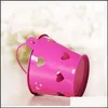 Present Wrap Gift Wrap Heart Hollow Out Tin Pails Mini Tins Favors Wedding Party Candy Bucket Decorations Kid Drop Delivery HomeIndarusTry DHM2G