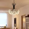 Lampade a sospensione Lampadario moderno nordico con perline di cristallo Moda creativa semplice dente di leone Ristorante / camera da letto / soggiorno ecc