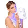 Marca de la cara LED Cuidado de la piel Silicona PDT Terapia de fotones Rejuvenaciones de la piel Planta 7 colores