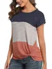 Kvinnors T-skjortor Girl Summer Bekväm kvinnor Löst flaggermushylsa Skjorta Casual Topps Stripe O-Neck T-shirts Ladies Size S-2XL