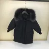 Baby Designer Clothes Down Coat 2022 Fashion New Children's Jacket Boys Hood Long Style Foreign Baby Thick Winter Outwear Kids Clothing