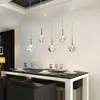 Pendelleuchten, transparente Kristall-LED-Esszimmer-Bar-Licht, moderne Mode für Zuhause, Leben, einfach, kreativ, DHL-frei