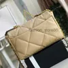 evening Bags 2022 Luxury handbags designer 19 bag women fashion top quality lambskin soft leather tote purse crossbody metal chain flap shou