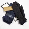 Australien designer handskar herrar vinter fleece handske pekskärm varm handske tonåring nonslip elastisk tellefingers vantar utomhus vindtät mitts gåva