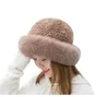 Berets aulande2022 Zuid -Koreaanse vrouwen winter bont nerts geweven hoed haar zonnebakken casual mode jokiness prinses vrouw