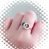 Bague de cadeau de mariage double halo en argent sterling 925 pour femmes filles avec coffret d'origine pour bagues de fiançailles en diamant Pandora CZ