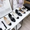Frauen Designer Schuhe runder Kopf hochgradig Leder Sohle Multifunktional flaches Mundtemperament kleine Duft Herbstbox Größe 35-40