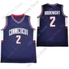 Mitch 2020 Новый NCAA Connecticut Uconn Huskies Jerseys 2 Джеймс Букнайт колледж баскетбольный баскетбол майки ВМС размер молодежи взрослые