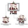 Décorations de Noël Décoration de Noël pour la maison DIY Personnalisé Famille Père Noël Arbre de Noël Ornements Suspendus Pendentif Année Cadeau Navidad 220926