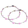 Headpieces Sweat Headbands LED Flower Crown Wreath Headband Luminous 10 Headpiece Headdress Bohemian