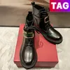 VLOGO Designer Boots Women Women Signature Calfskin Combat Boot Luxury Woman Martin Laced Up Sapatos Low Heel Platform Booties Tênis Half Moda Sneakers Tamanho 34-40