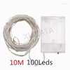 Strings Battery USB LED String Lights Silver Wire Fairy Light Strip Lamp Christmas Wedding Party Decoration Xmas 1m 2m 5m