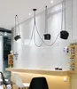 Moderne Drum -Anhänger -Lampen Decke LED LED Hanglamp Spinnen Industrieanhänger Lichter für Restaurantküche Nordic Loft Leuchten