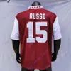 Mitch 2020 Nowe koszulki NCAA Temple Owls 15 Anthony Russo College Football Jersey Red Size Młodzieżowy