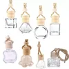 Car Perfume Bottle Diffusers Pendant Ornament Air Freshener for Essential Oils Fragrance Empty Glass Bottles Home FY528