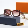 Modische Luxus-Männer-Herren-Designer-Sonnenbrille für Männer und Frauen, Vintage, quadratisch, matt, mit Buchstaben, bedruckt, Farbfilm-Brille, Trend-Freizeit