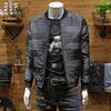 Yeni Ceket Erkekler Stand yaka Coats Sonbahar Kış İnce Kısa Kısa Siyah İş Nedensel Basit Erkek Giyim Yakışıklı İnsan Dış Giyim M-4XL
