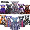 Specjalne okazje 1 - 9 lat mody Baby Girl Halloween czaszka czarownicza Kostium dla dzieci Party Masquerade Prom Born Dress Up 220922