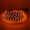 Bandes 1M / 5M LED Strip Light True Orange No Ambre Jaune Étanche 3528 SMD 60LEDS/M 120LEDS/M 12V Feu arrière de voiture Indicateur d'arrêt