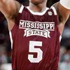 Mitch 2020 Mississippi State Basketball Jersey NCAA College Carter Perry Robert Woodard II Molinar D.J. Stewart Jr. Abdul Ado Hood Malone