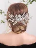 Coiffes De Mariée Vintage Argent Complet Strass Grand Peigne À Cheveux Perles Et Cristaux Brillants Coiffe Pièce De Mariage