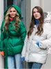 Damen-Daunenparkas Toppies Winter-Pufferjacke mit Kapuze, Mantel, Gürtel, lang, übergroße Oberbekleidung, Kleidung 220924