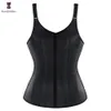 Women's Shapers Waist Tummy Latex Body Slimming Shapewear Vest Trainer Sweat Sport Belly Sheath Modeling Straps Steel Boned Posture 220923