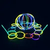 Neon Party LED Flashing Light Stick Wand Novely Toy LEDS Flash Sticks 200st Multi Color Glow Armband Halsband ZM926