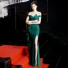 Party Dresses Prom Dresses Green Mermaid Sexy Split Elastic Party Dress Sexy Vestidos De Gala Sweetheart Long Prom Gown 220923