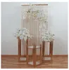 7pcs Luxo Bouquet Decoração de Bouquet Background Border Bolo Telder Titular Arco Flor Arco Cenário de casamento Balões de bandeira de parede Rack