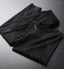 Мужские спортивные костюмы Мужской Minglu Casual Sport Men Sets Plus Size 4xl Summer Flocking Printed Man с брюками Raglan Mens