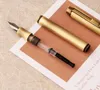 Fountain Pens St Penpps mosiężna fontanna pióro zatrzymaj atrament atrament pen effude nib doskonałe biuro biurowe zaopatrzenie w szkołę luksusowe pisanie 220923